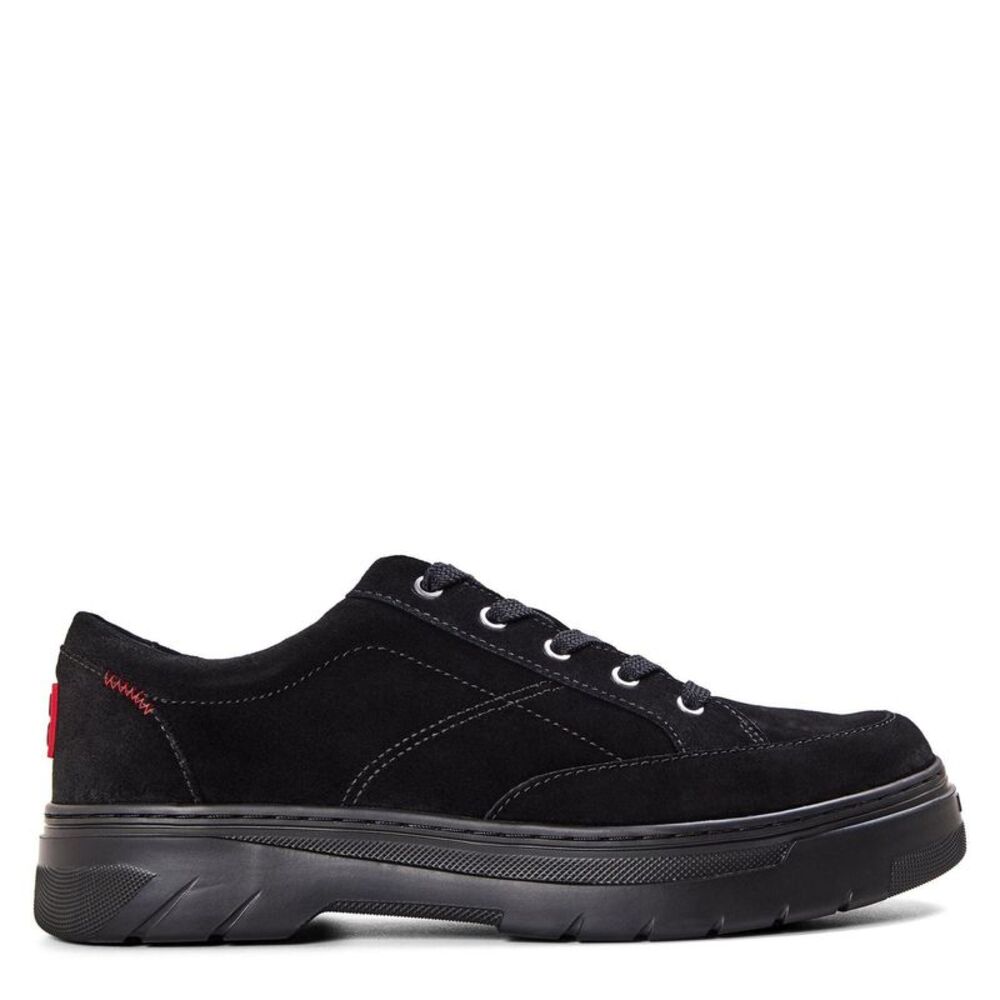 Hugo Mens Suede Derby Shoes / Black